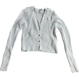 Sinsay Ribbed Button-Up Cardigan- like New